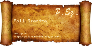 Poli Szandra névjegykártya